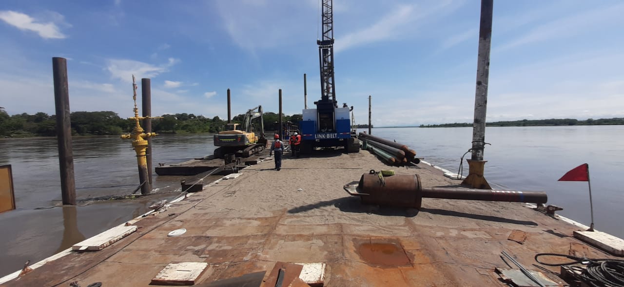 Sellamiento de pozo abandonado en el Rio Magdalena 2